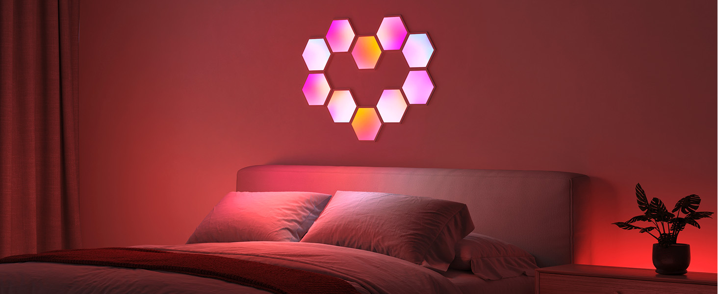 پنل روشنایی هوشمند گووی مدل Govee Glide Hexa Light Panels H6061